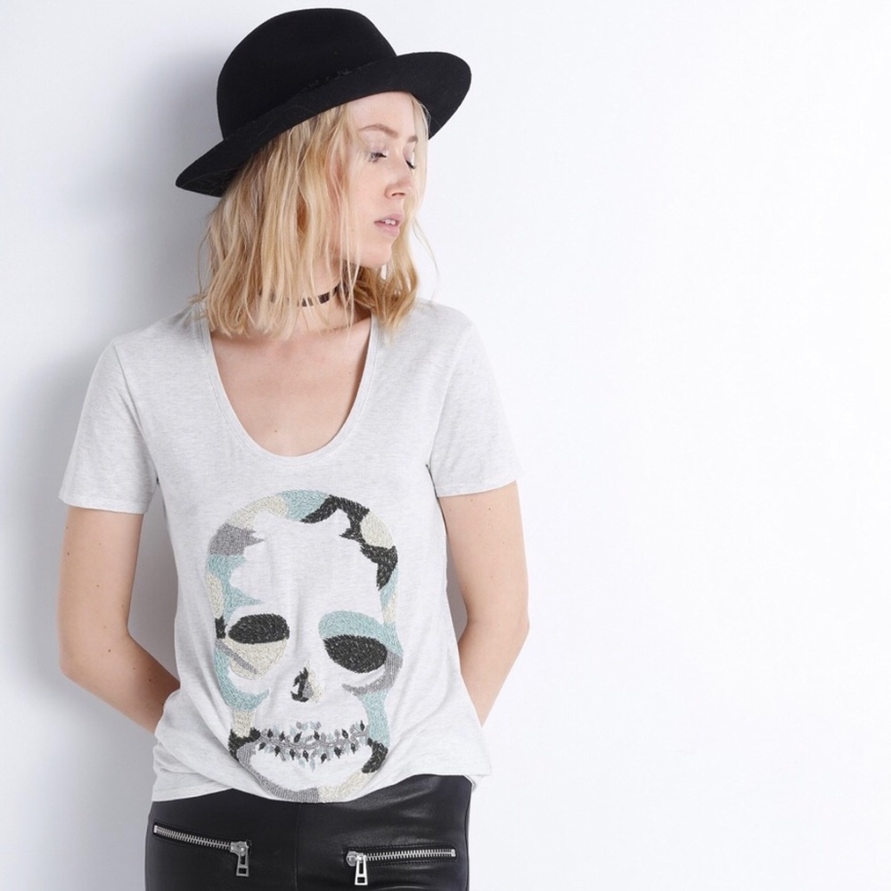Zadig & Voltaire Embezzled Skull Tee C1